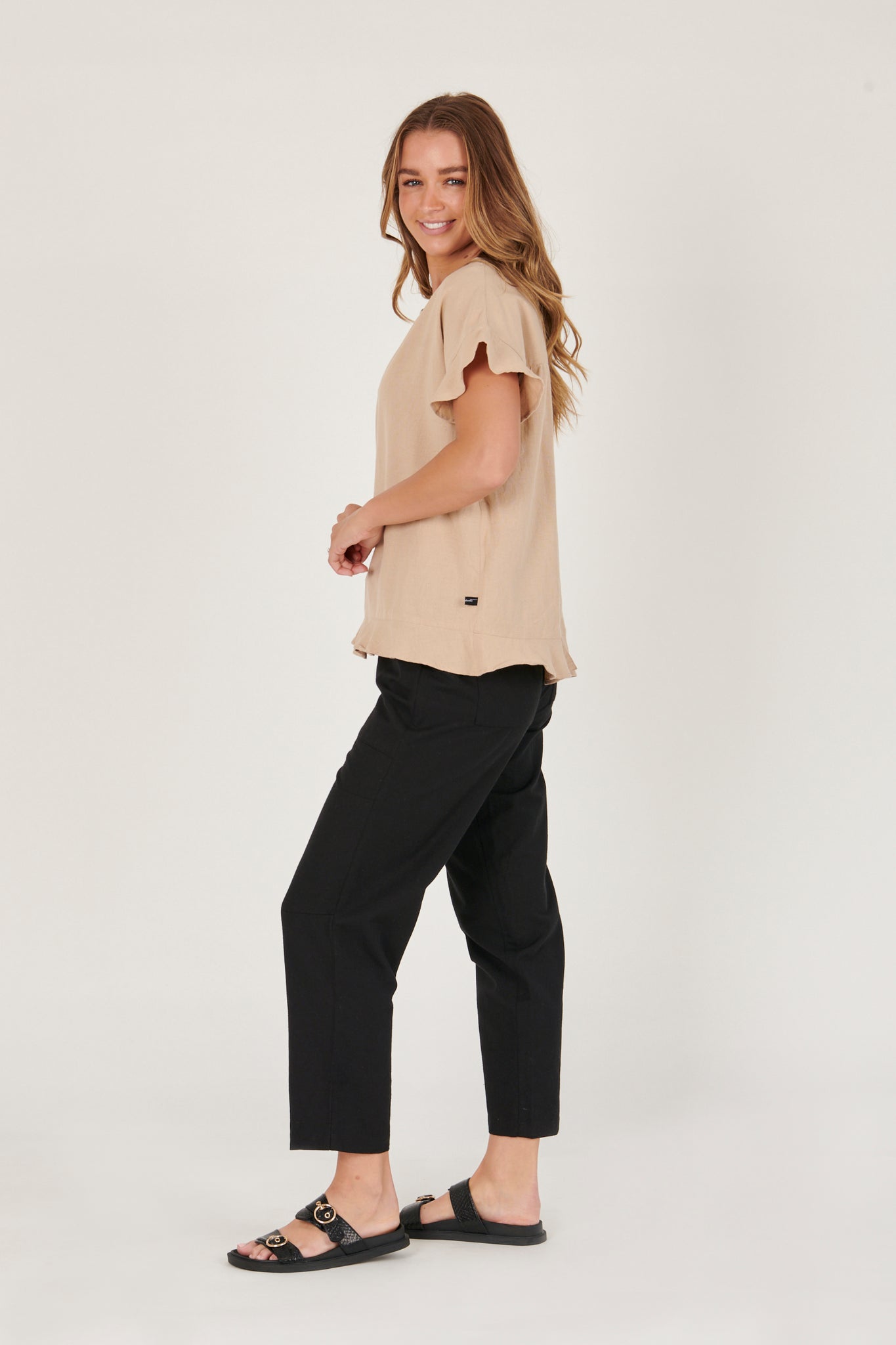 Button Back Top Stone