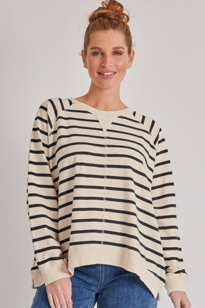 Stripe Sweater Cream & Black