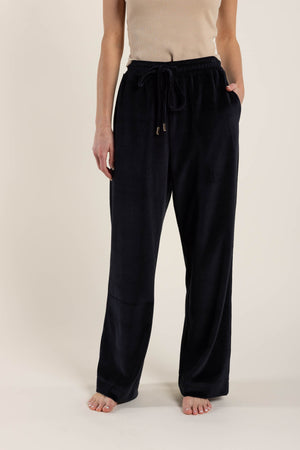 Velour Wide Leg Pant