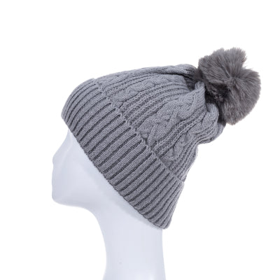 Pom Pom Beanie Grey