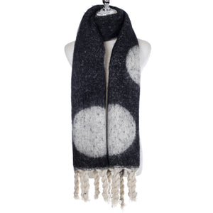 Woolly Scarf Black Spot