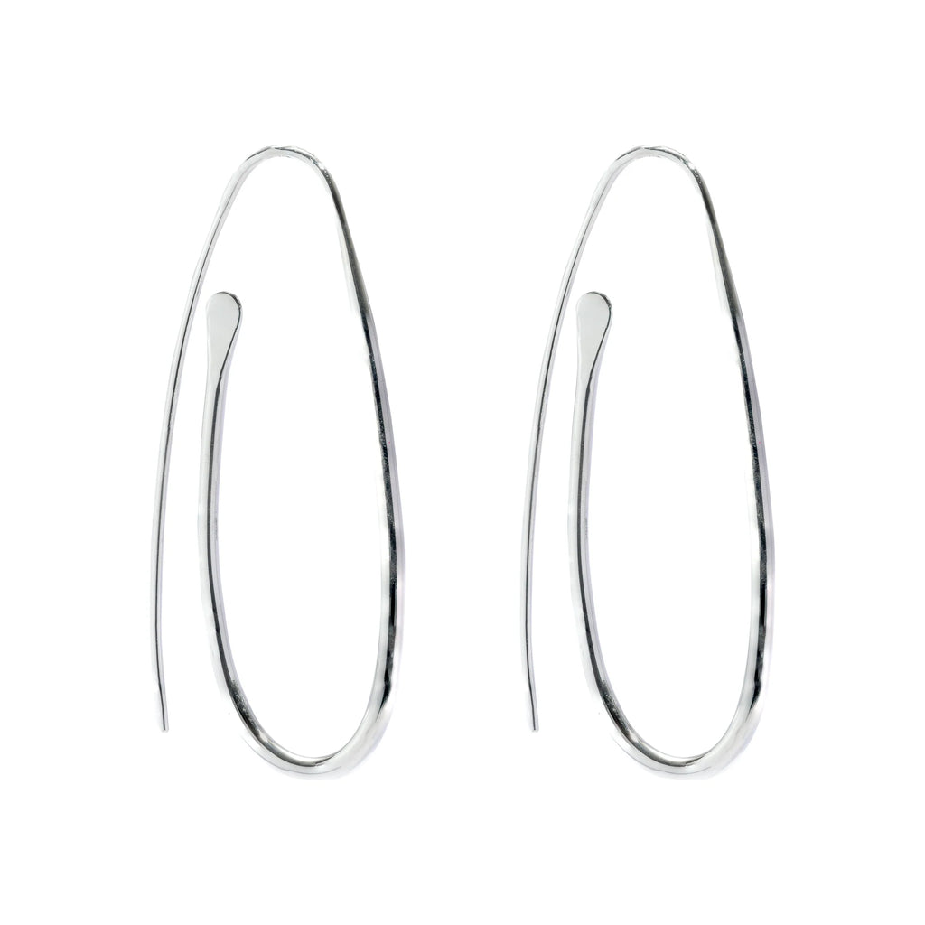 Sterling Silver Paper Clip Earring