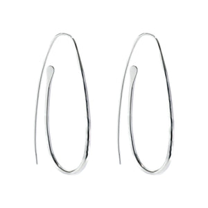 Sterling Silver Paper Clip Earring