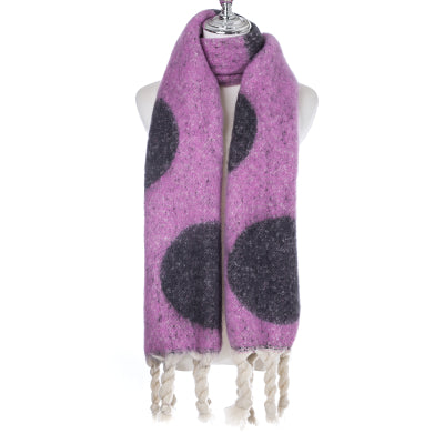 Woolly Scarf Pink Spot